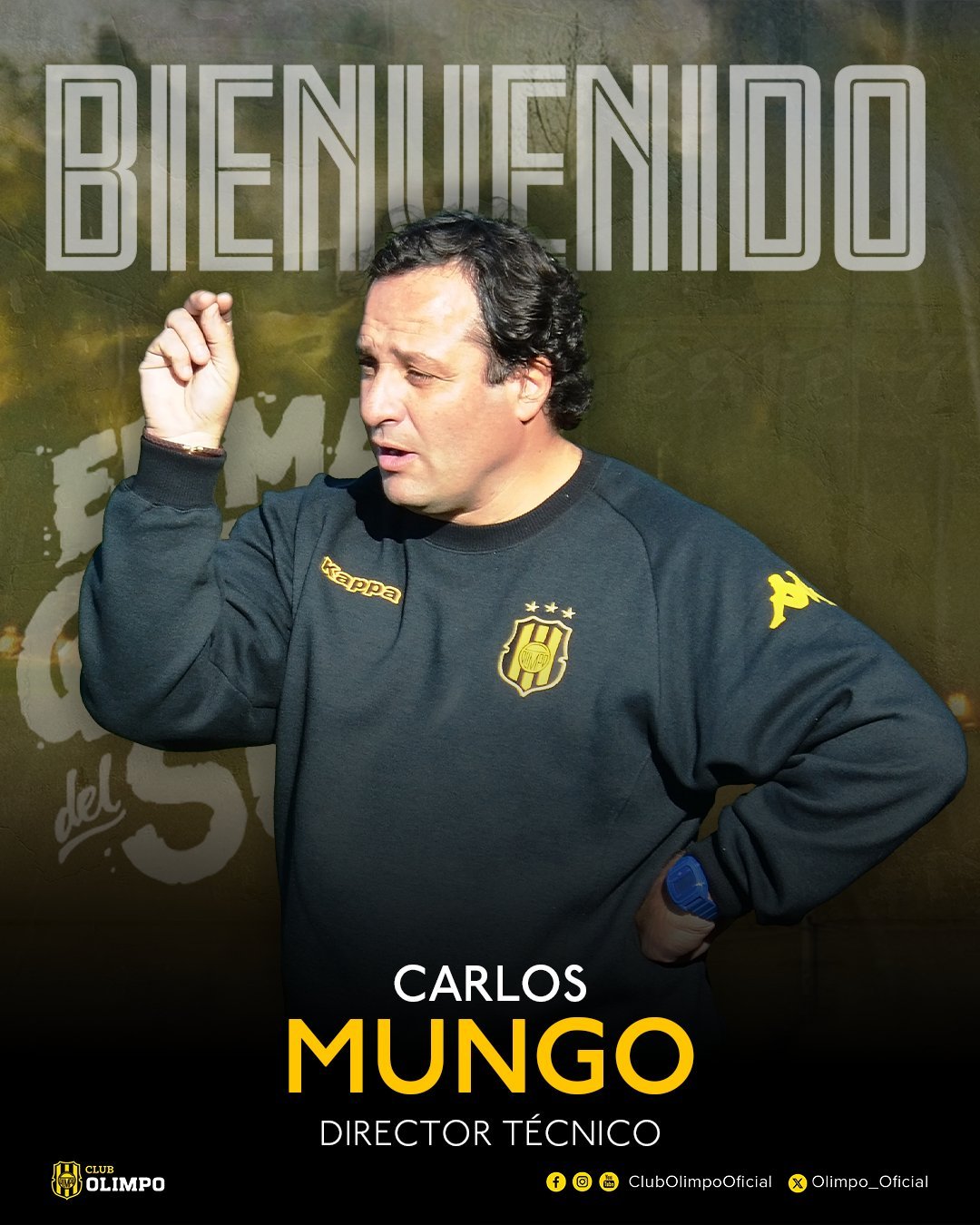 Una nueva esperanza aurinegra: Carlos Mungo es el nuevo DT de Olimpo