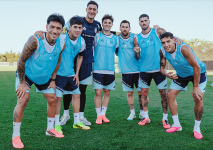 La Selección Argentina se entrenó en Kansas